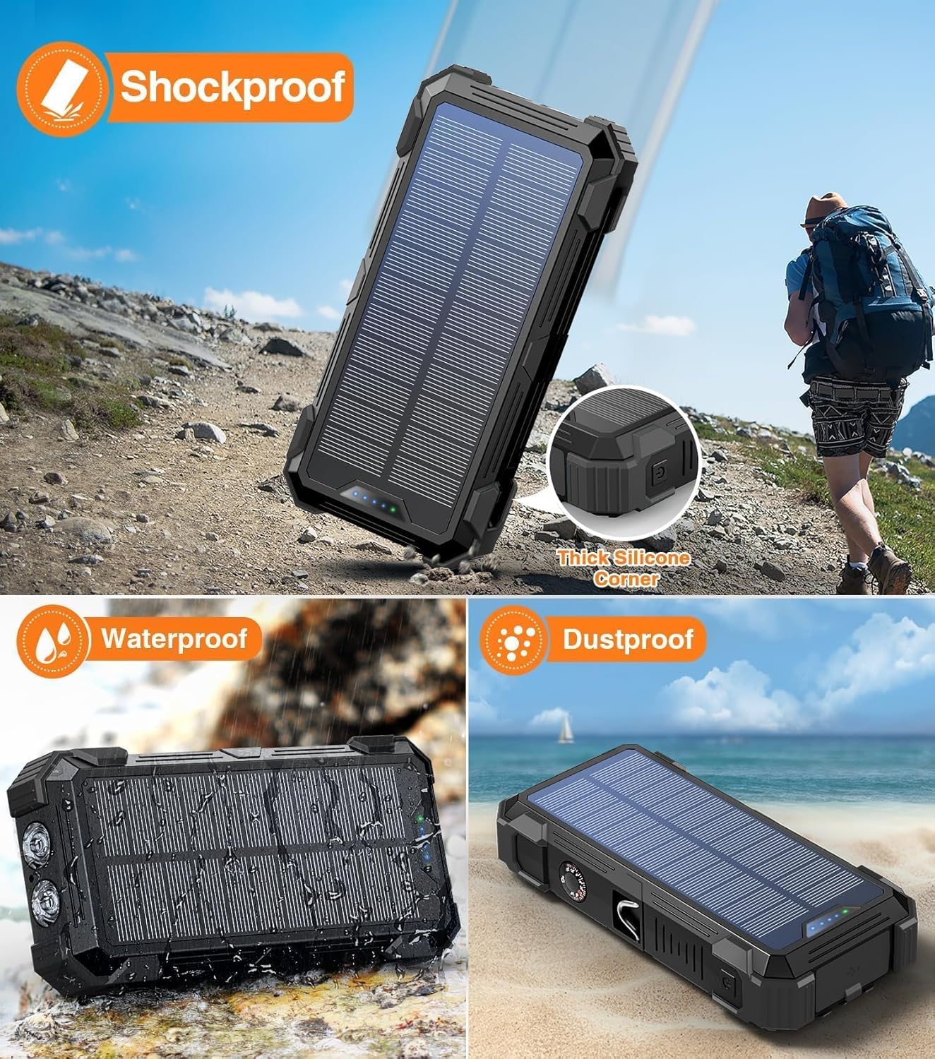 portable solar battery charger
